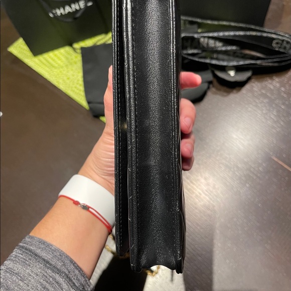 SOLD! Chanel Lambskin Infinity Wallet On Chain WOC - Picture 9 of 15